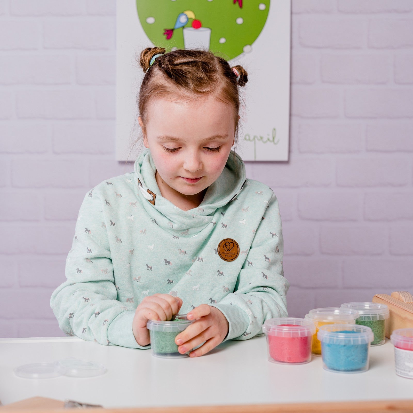 Neogrün Organic Easy Clay Set 4x120g –  Yellow, Green, Red, Blue