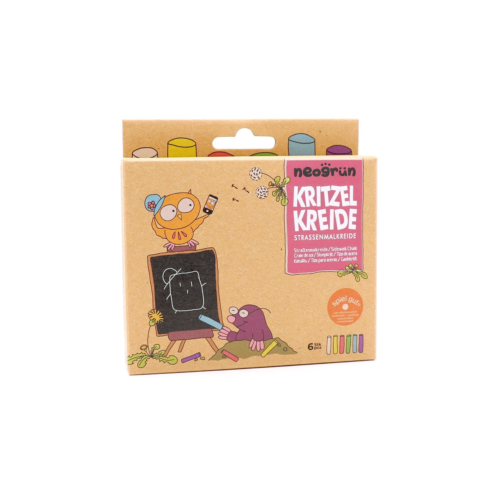 Neogrün Organic Street Chalks – 6pcs